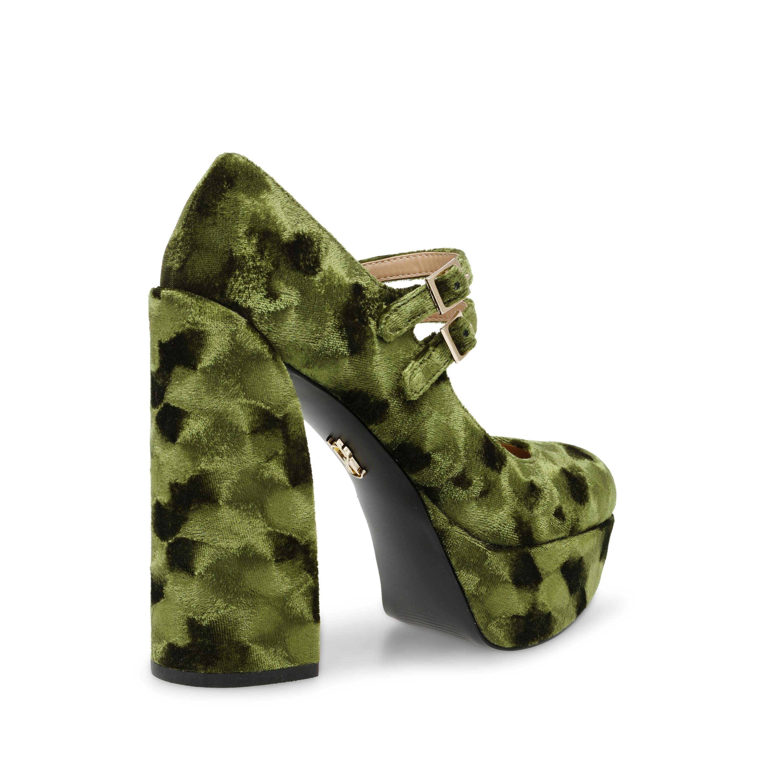 Charged-Up Grn Velvet - Scarpe in Velluto Donna Verdi / Multicolore SMSCHARGED-UP-GRN  STEVE MADDEN 