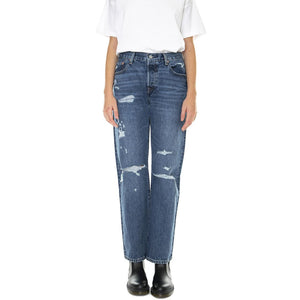 90'S 501 Z3269 Indigo Destructed - Pantaloni Denim Jeans Donna Blu A1959-0010  LEVIS 