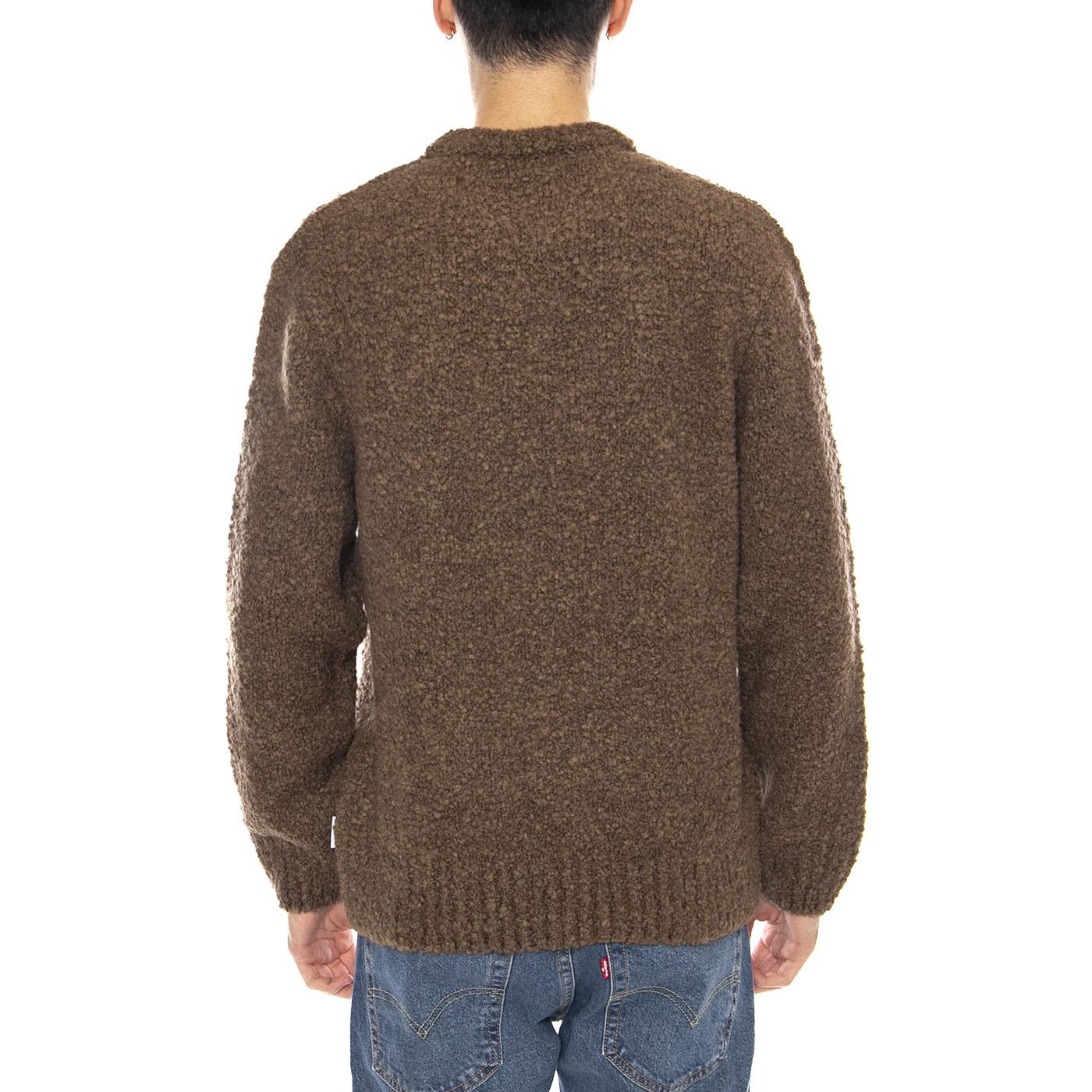 Dun Textured Sweater Taupe -- Maglione Uomo Marrone I034134. 3FC.67 EDWIN 