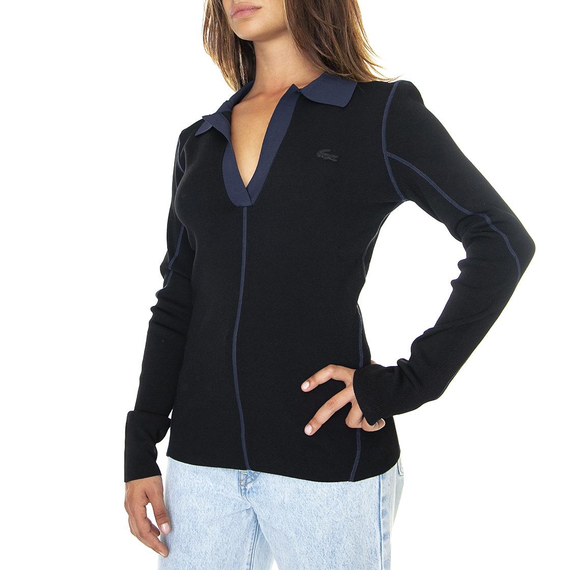 DY4 - Polo Donna Nera AF1182-DY4  LACOSTE 