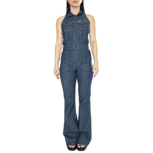 Racer Back Cat Suit Indigo Wranch - Tuta Denim Jeans Donna Blu 112351045  WRANGLER 