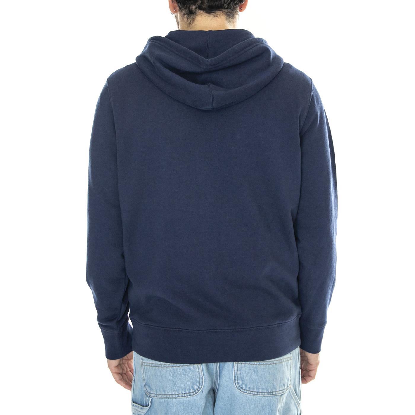 The Original HM Zip Up Naval Academy Blue - Felpa con Cappuccio e Zip Uomo Blu 34584-0011  LEVIS 