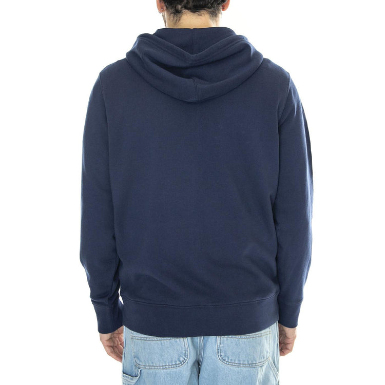 The Original HM Zip Up Naval Academy Blue - Felpa con Cappuccio e Zip Uomo Blu 34584-0011  LEVIS 