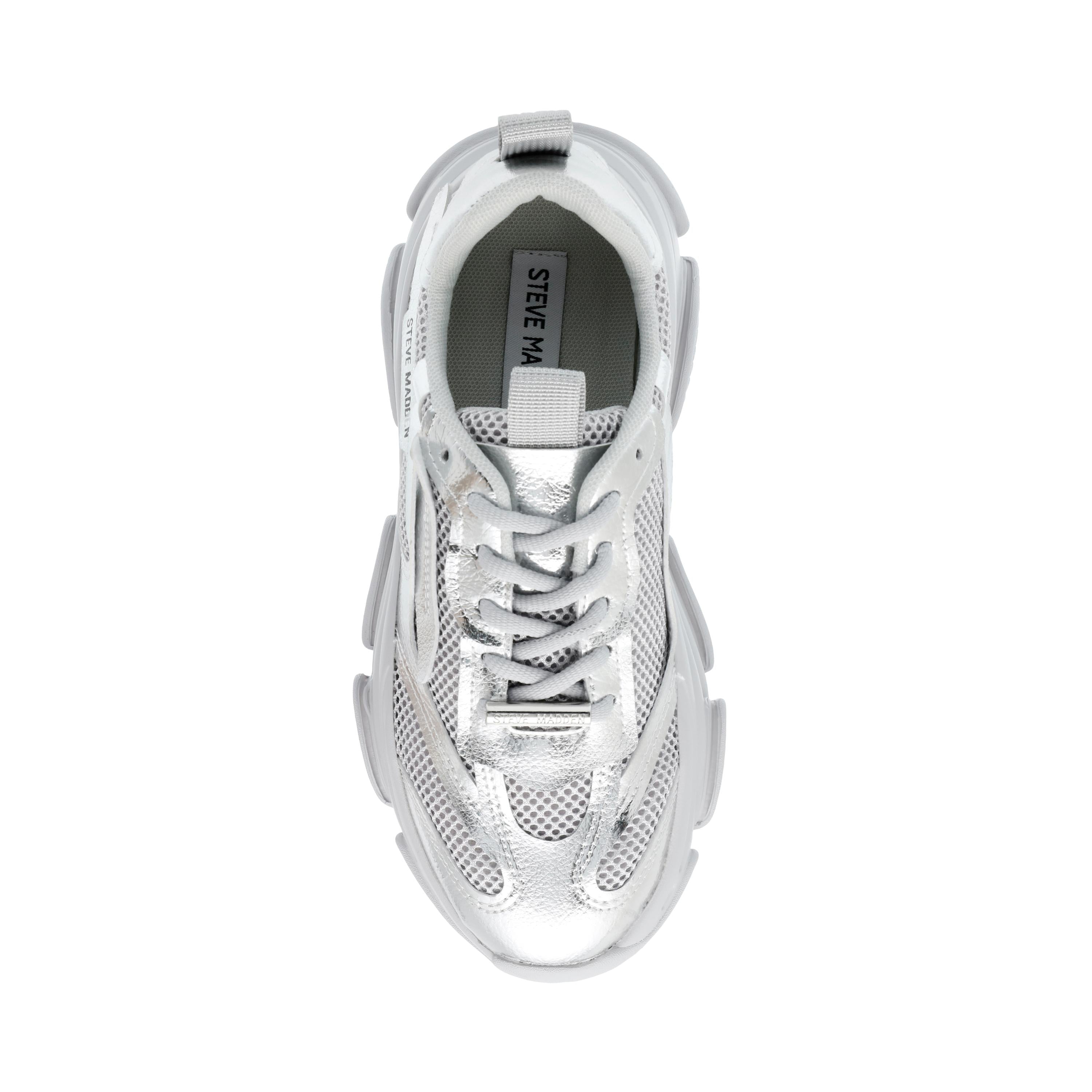 Possession Silver - Scarpe Stringate Profilo Basso Donna Argento SMPPOSSESSION-SIL  STEVE MADDEN 