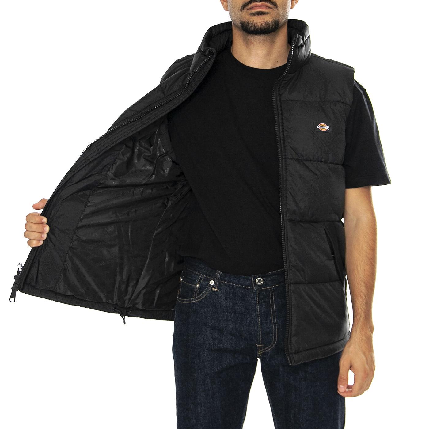 Waldenburg Vest Black - Giacca Smanicata Uomo Nera DK0A4Y2KBLK1  DICKIES 