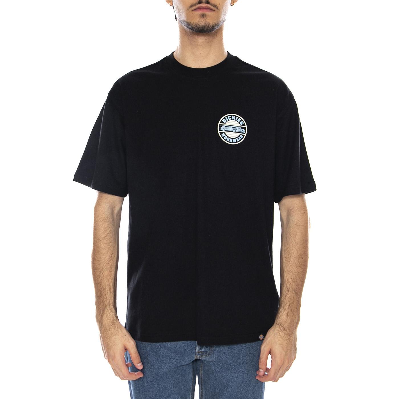 DICKIES Circle Tee Black - Maglietta Girocollo Uomo Nera DK0A87QLBLK1 . DICKIES 