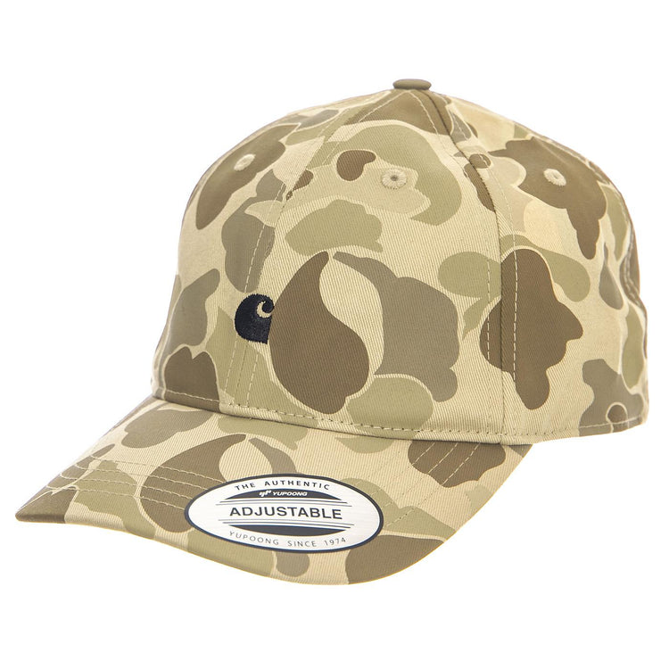 Madison Logo Cap Camo Duck, Desert / Black - Cappellino con Visiera Multicolore I023750.2VTXX  CARHARTT WIP 