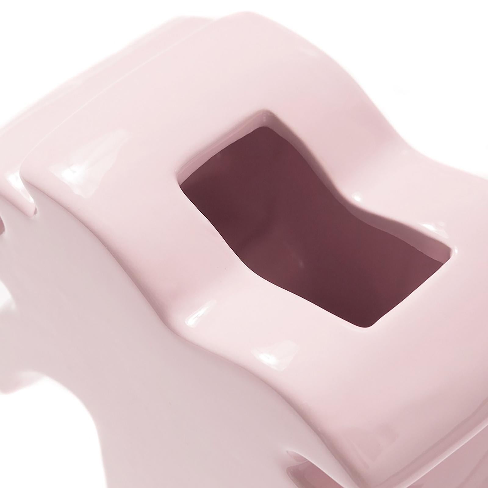 PALM CERAMIC VASE PINK 138628-PINK  STUSSY 