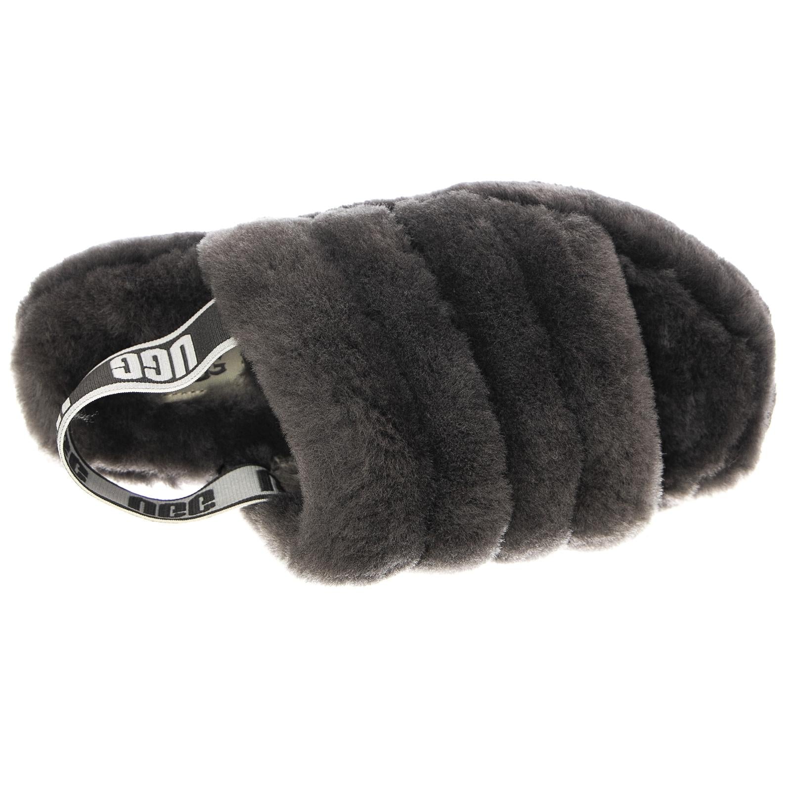 FLUFF YEAH SLIDE CHARCOAL K UGKFLYSLCH1098494K  UGG 