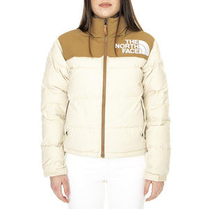W 92 Low-Fi Hi-Tek Nuptse Jacket Gravel / Utility Brown - Giacca Donna Beige NF0A82ROQK11  THE NORTH FACE 