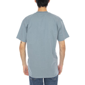 S/S American Script T-Shirt Citadel - Maglietta Girocollo Uomo Blu Medio I029956.33EXX . CARHARTT WIP 