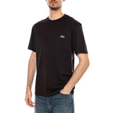 T-SHIRT BLACK - Maglietta Maniche Corte Uomo Nera  Uomo LACOSTE