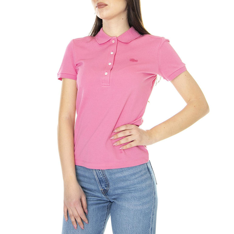 W' Maglietta M/C 2R3 - Polo Donna Rosa PF5462-2R3  LACOSTE 