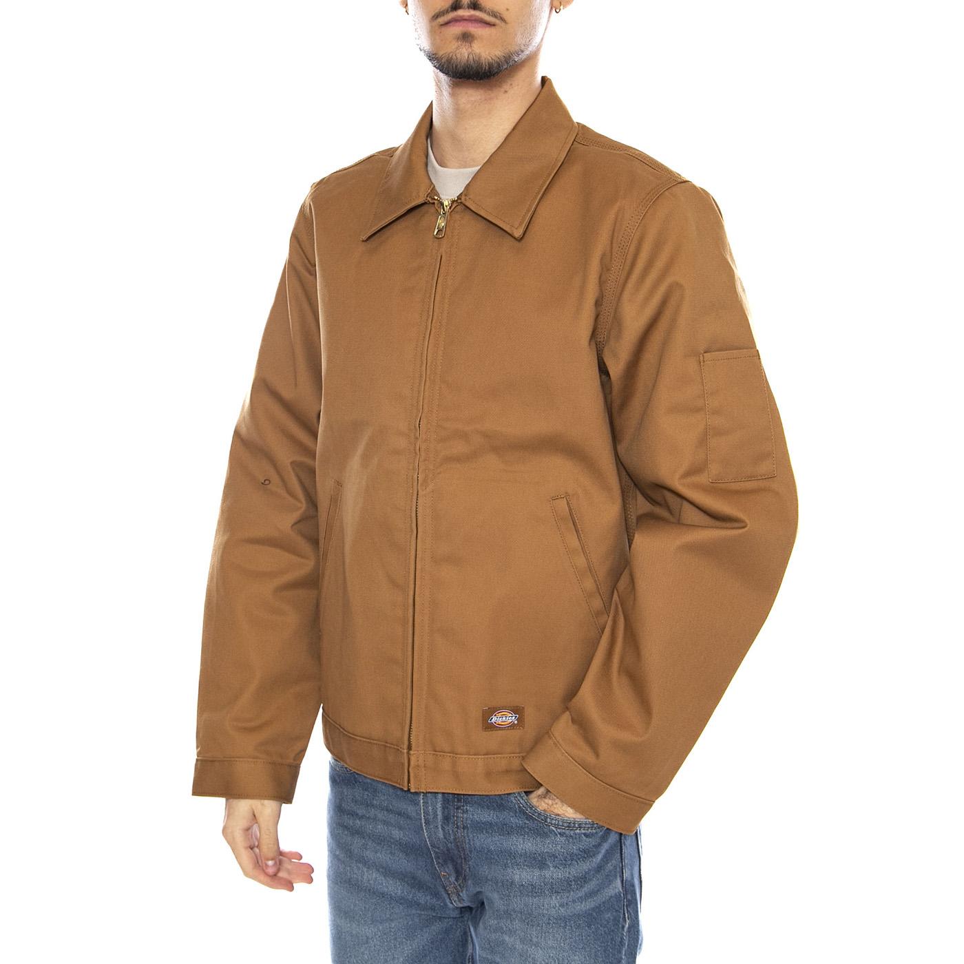 M Lined Eisenhower Jacket -- Giacca Uomo Brown Duck Marrone DK0A4XK40BD1 . DICKIES 