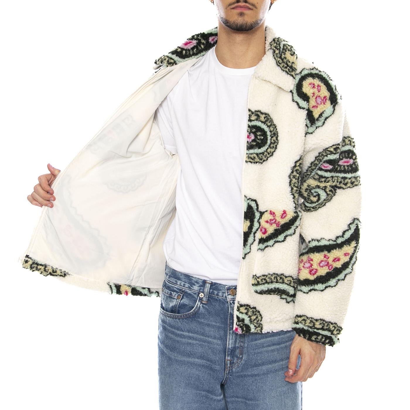 Paisley Sherpa Jakcet Unbleahed Multi - Giacca Uomo Paisley Multicolore 121800550 UBL OBEY 