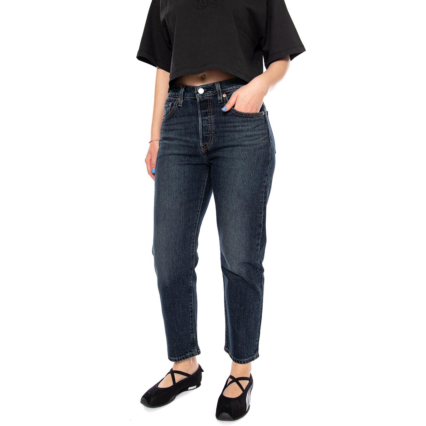 501 CROP APPLY NOW BLUE - Pantaloni Denim Jeans Aderenti Donna Blu 36200 0342 LEVIS 