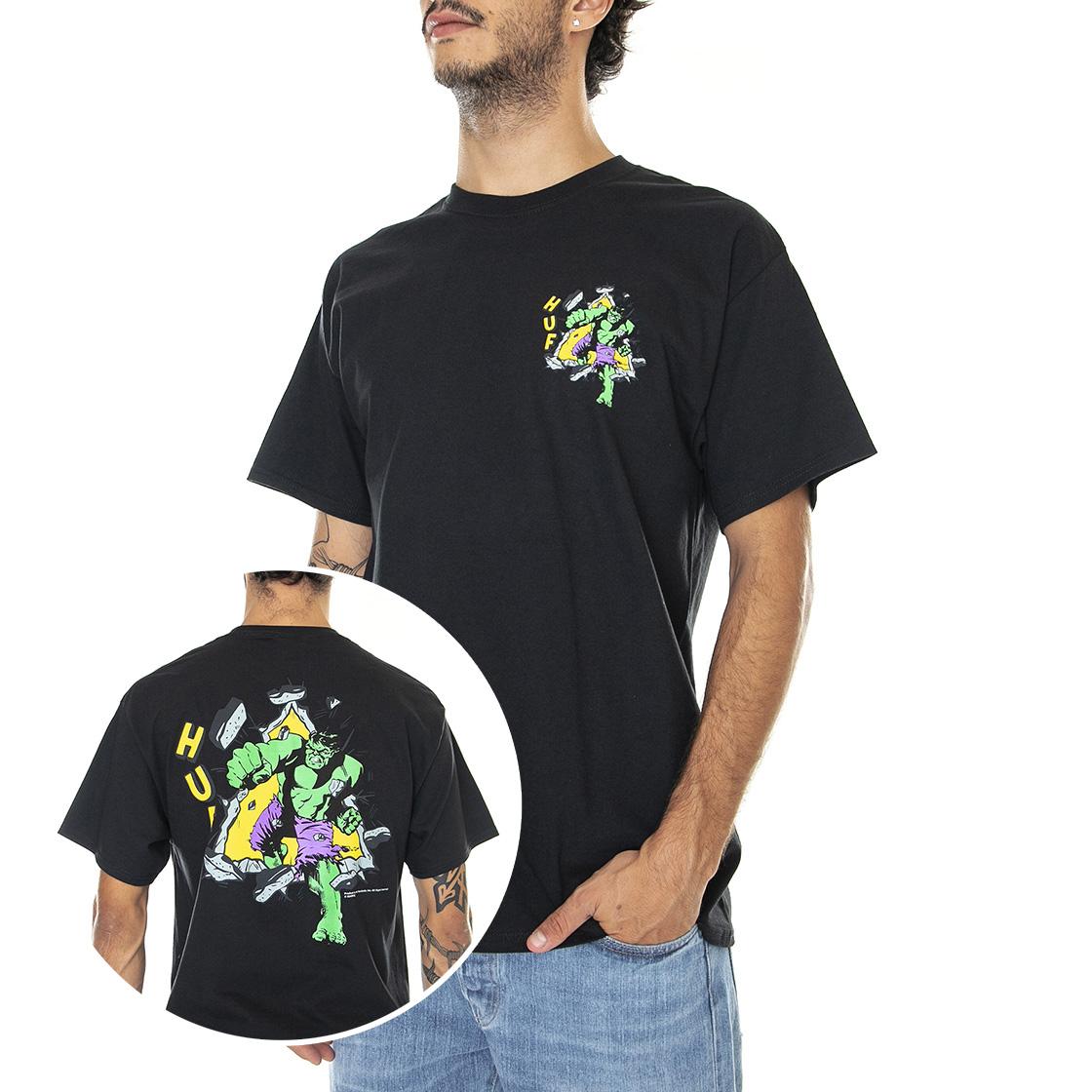 Hulk TT S/S Tee Black - Maglietta Girocollo Uomo Nera TS01977-BLACK  HUF 