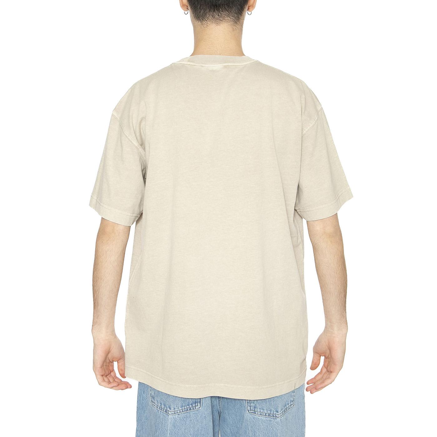 S/S Nelson T-Shirt Fleur De Sel - Maglietta Girocollo Uomo Beige I029949.2LPGD  CARHARTT WIP 