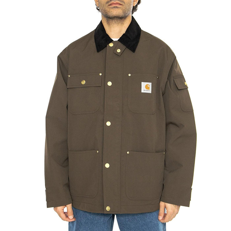 Clapton Jacket Liberica / Black - Giacca Uomo Marrone I034424.2NDXX  CARHARTT WIP 