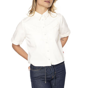 Rinoa Camp Shirt Seeded State - Camicia Maniche Corte Donna Bianca 001SL-0002 . LEVIS 