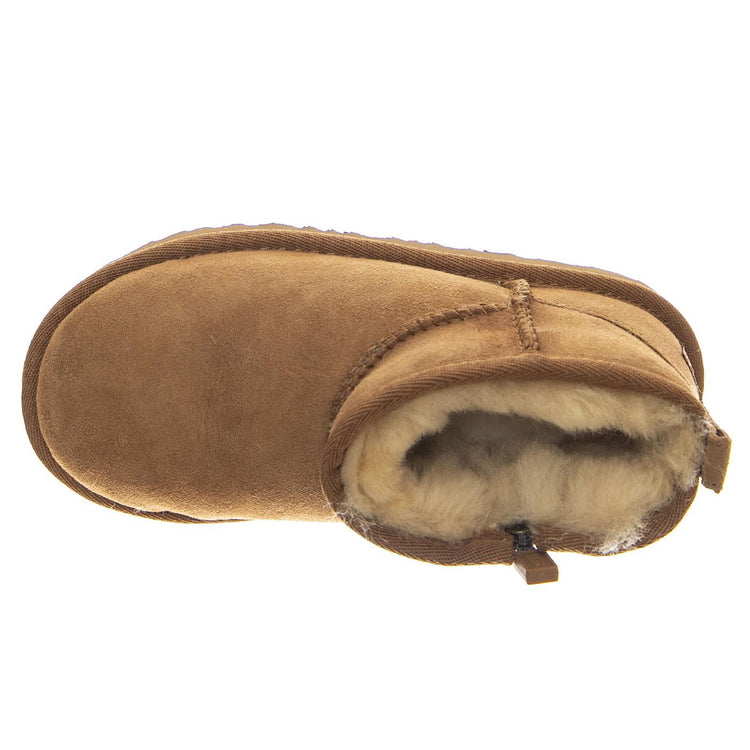 UGG Classic Ultra Mini Chestnut - Scarpe Bambino/Bambina in Pelle Scamosciata Marrone 1130750T CHE UGG 