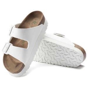 Arizona Grooved White Veg Birko Flor - Sandali Donna Bianchi 1018581  BIRKENSTOCK 