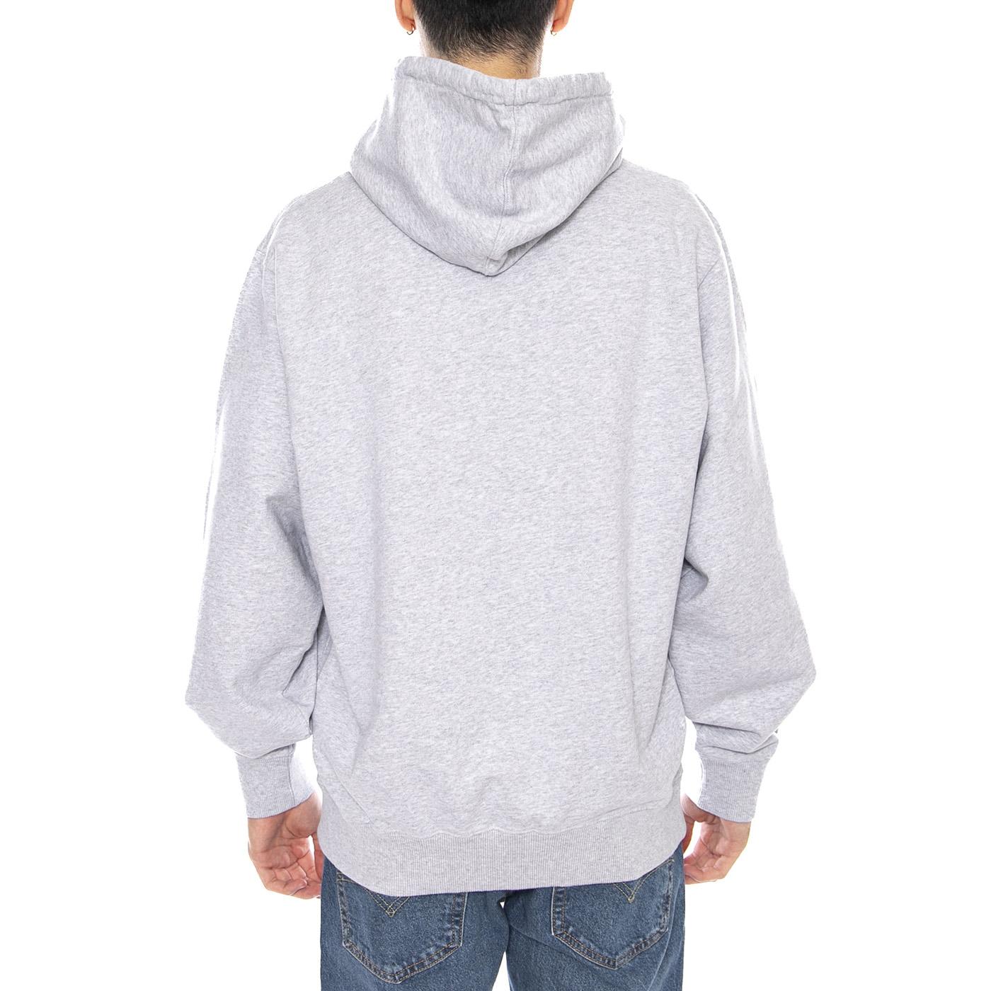 Sunset on Fuji San Hoodie Sweat Grey -- Felpa con Cappuccio Uomo Grigia I035804. DF.67 EDWIN 