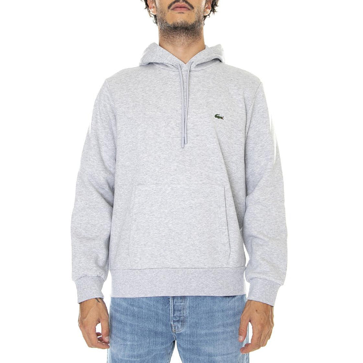 Sweatshirt-Cca - Felpa con Cappuccio Uomo Grigia SH9623-CCA . LACOSTE 