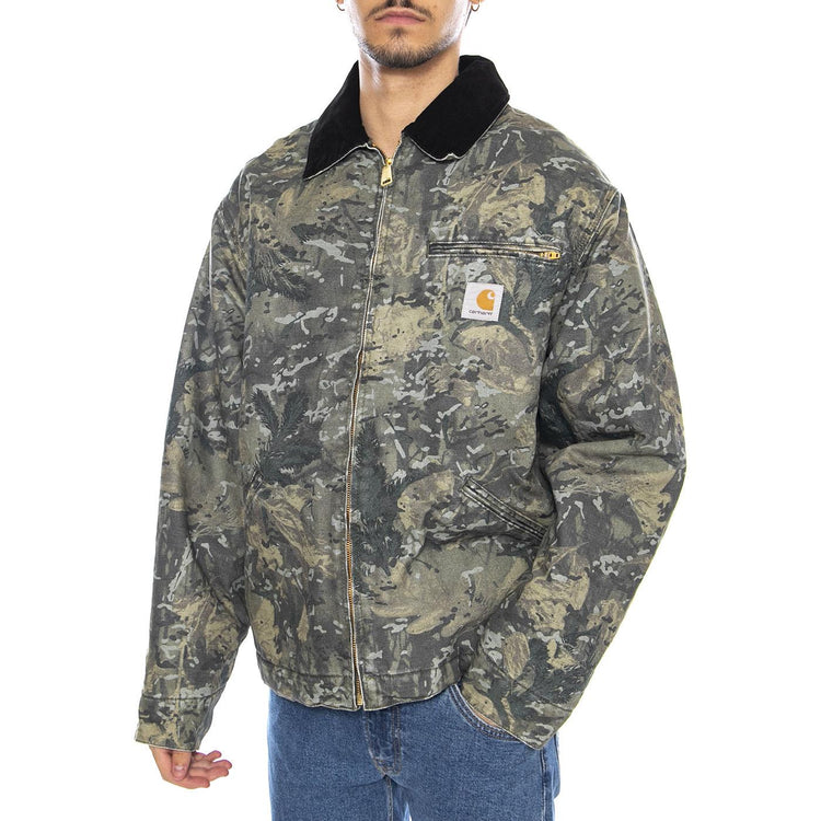Og Detroit Jacket Camo Combi, Green / Black - Giacca Uomo Multicolore I035614.3BL06 . CARHARTT WIP 