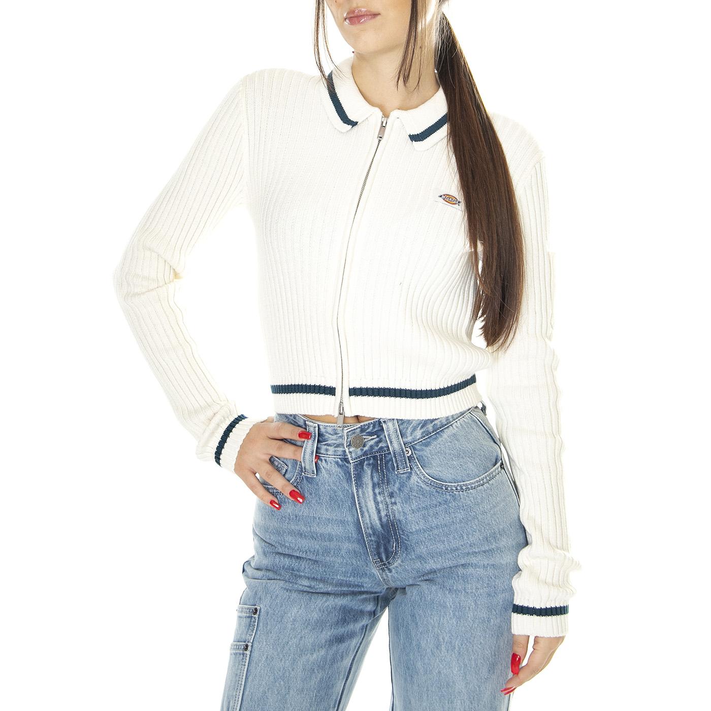 Elkhart Cardigan W Ecru - Cardigan Donna Bianco DK0A4YMGECR1  DICKIES 