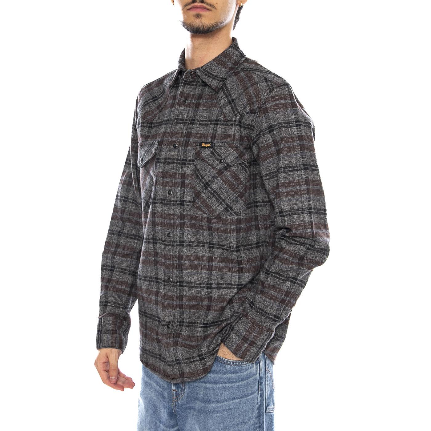 Western Shirt Reach Black - Camicia Uomo Multicolore 112371526 . WRANGLER 