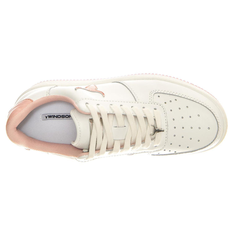Recharge White + Blossom Leather - Scarpe Donna Bianche WSPRECHARGE-WHIBLO  WINDSOR SMITH 