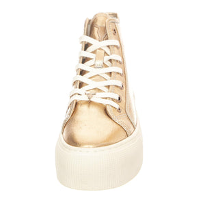 W' Runaway Gold Metcan Shoes - Scarpe Stringate Profilo Alto Donna Rosa WS-RUN-GOLDMET  WINDSOR SMITH 