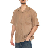SHORT SLEEVES SHIRT CHINCHILLA - Camicia Maniche Corte Uomo Marrone  Uomo ONLY & SONS