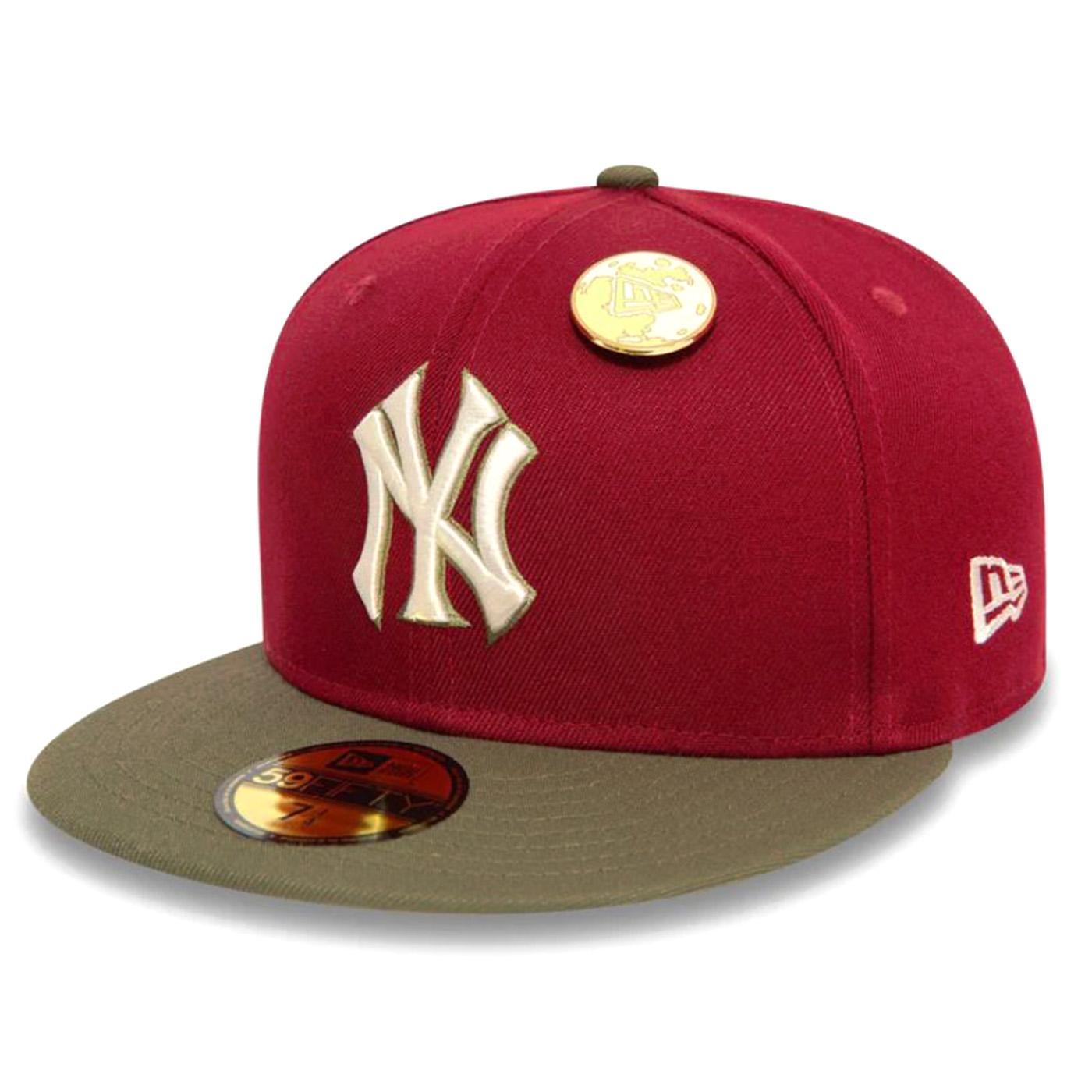MLB Contrast Pin 59Fifty New York Yankees Car - Cappello con Visiera Rosso 60565076  NEW ERA 