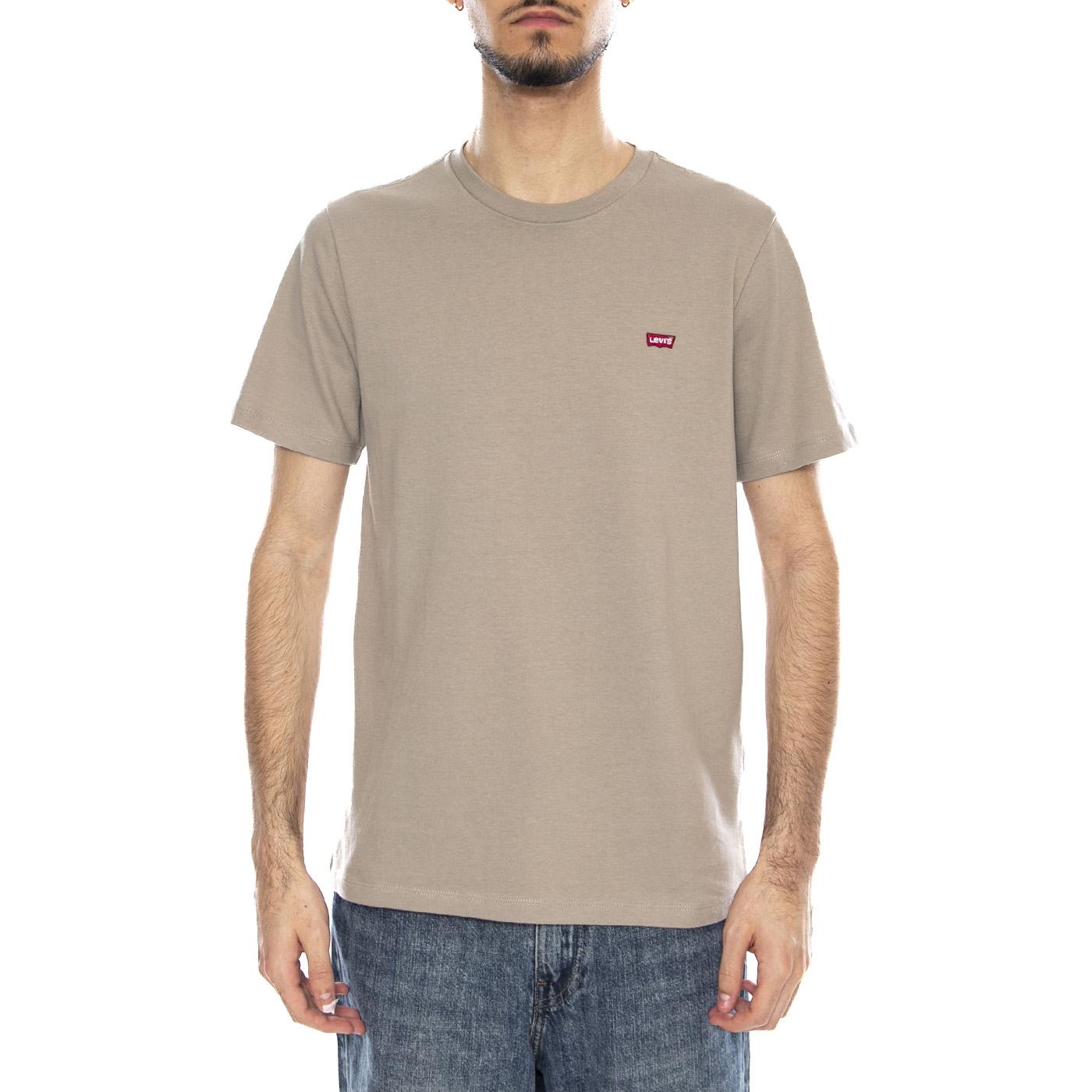 SS Original HM Tee - Vintage Khaki - Maglietta Girocollo Uomo Grigia 56605-0301 Tan LEVIS 