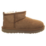 UGG Classic Ultra Mini Chestnut - Scarpe Bambino/Bambina in Pelle Scamosciata Marrone  Bambino UGG