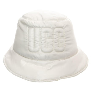 W AW Quilted Logo Bucket Hat Nimbus - Cappello da Pescatore Bianco UGA21628-NMB  UGG 