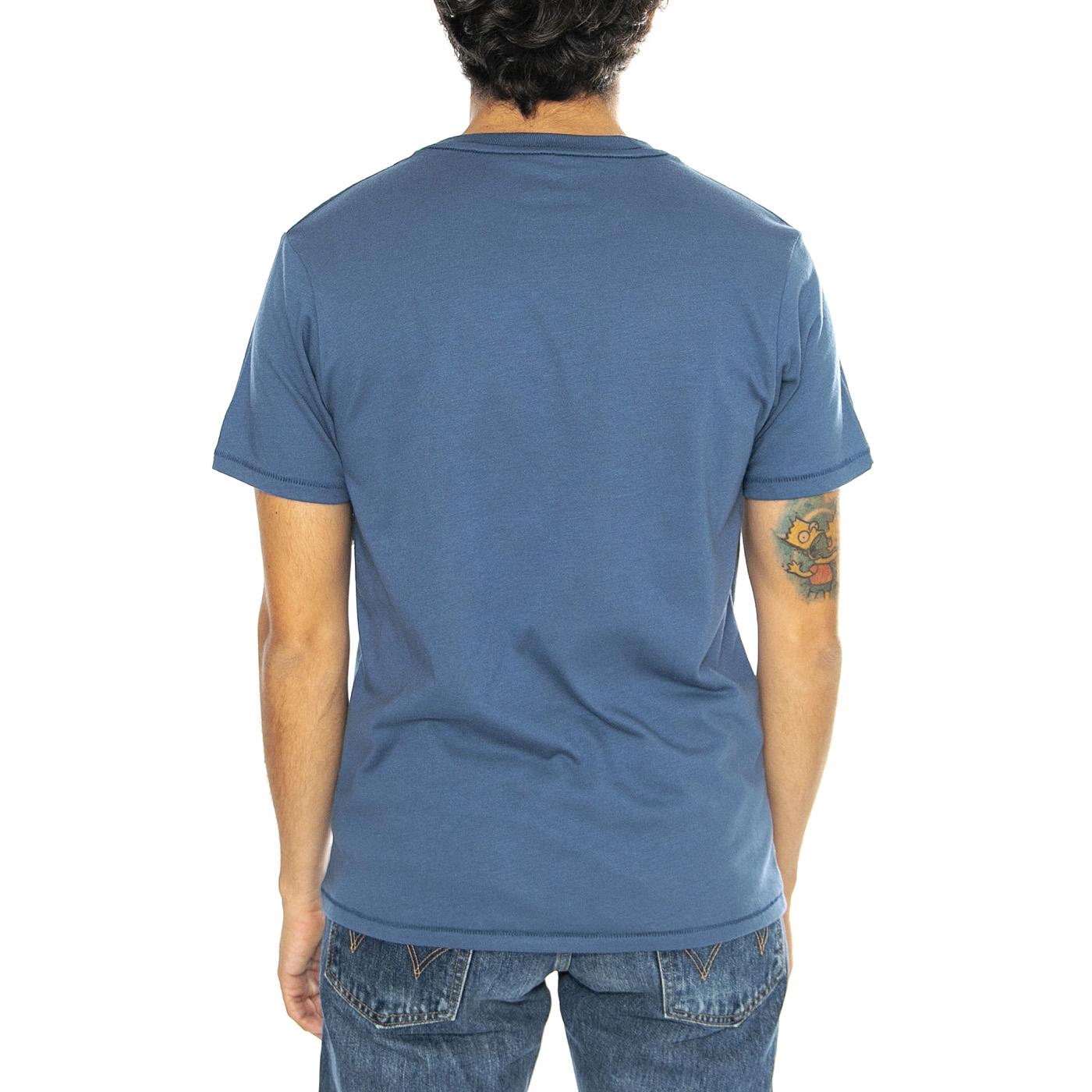Basic S/S TLRT Koe Blue - Maglietta Girocollo Uomo Blu 22097-JOBLU  BRIXTON 