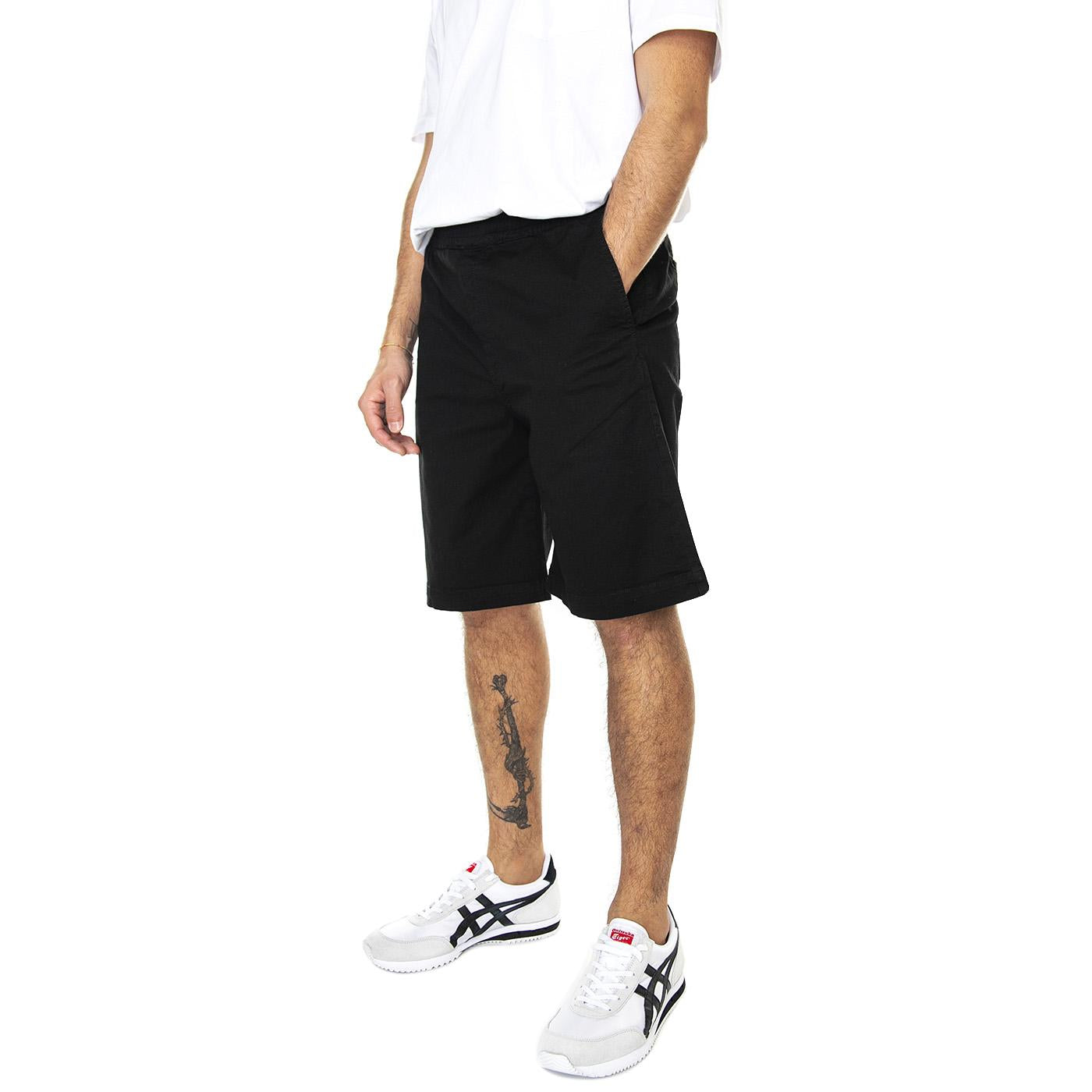 Jogger Short Black - Bermuda Sportivi Uomo Neri 23SIJS01-BLACK  IUTER 