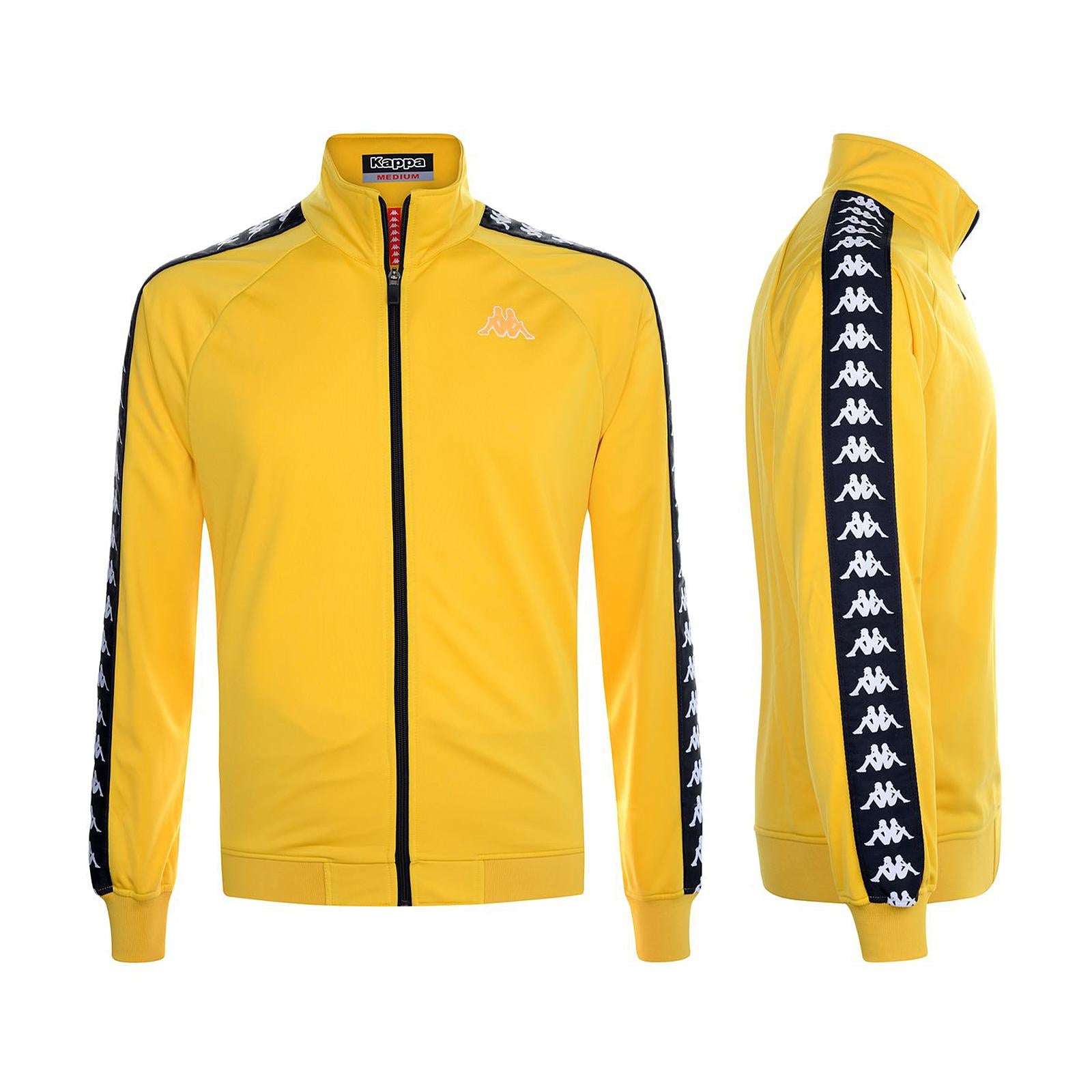 222 Banda Anniston Slim - Yellow Mustard/Black - Giacca Mezza Stagione 98113_4  KAPPA 