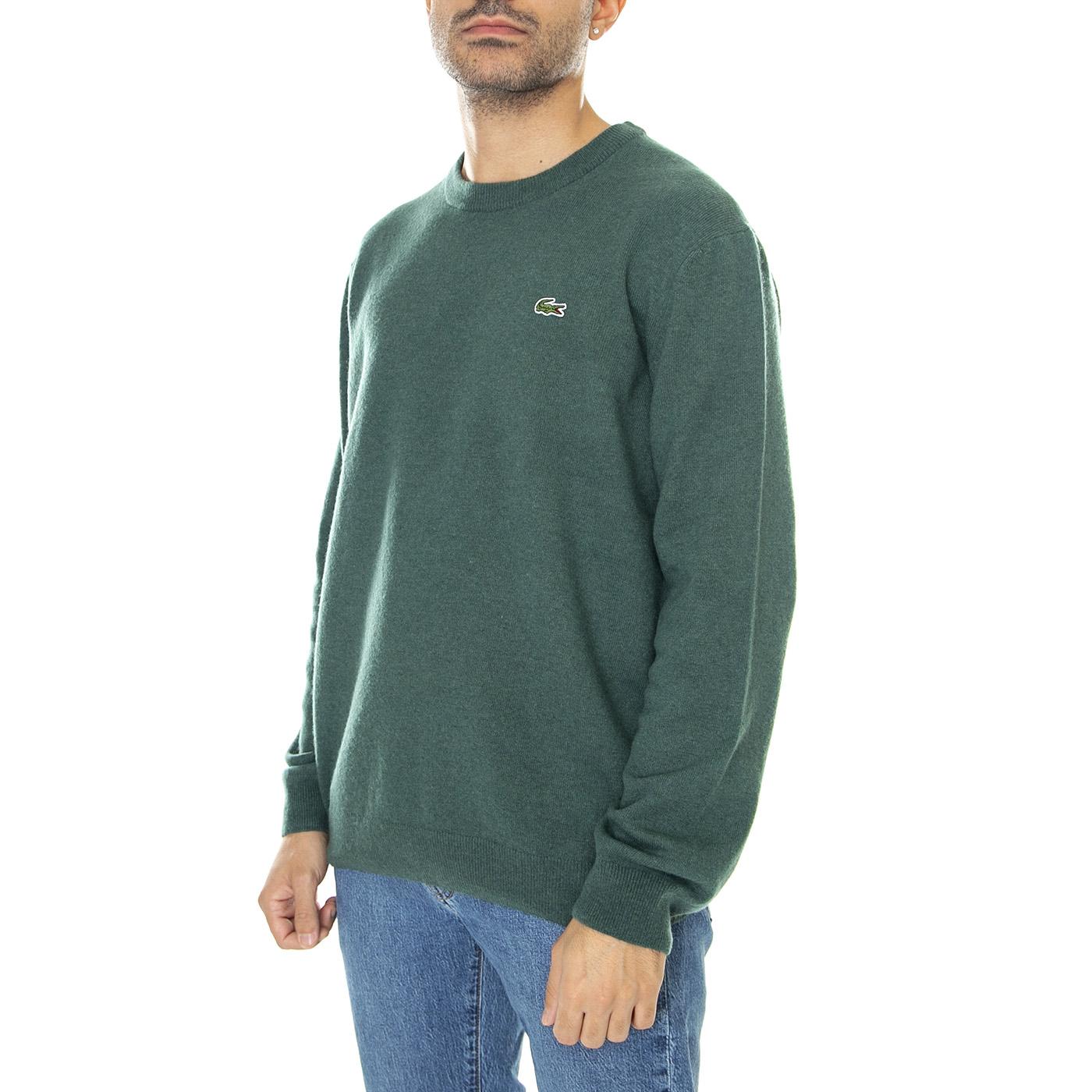 Pullover-5HX - Maglione Giorocollo Uomo Verde AH3449-5HX  LACOSTE 