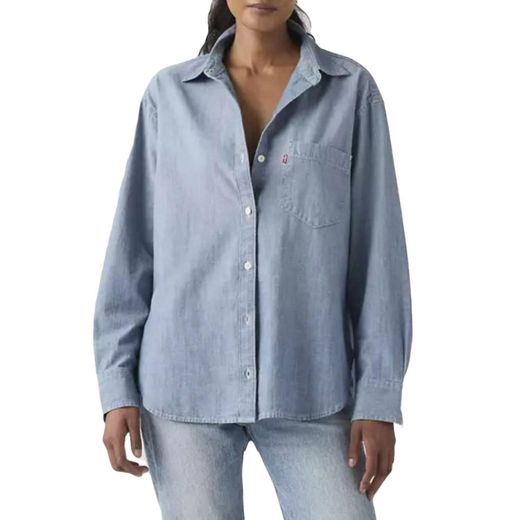 HARLIE BOYFRIEND SHIRT GOOD DAZE - Camicia Donna Azzurra 001HM 0021 LEVIS 