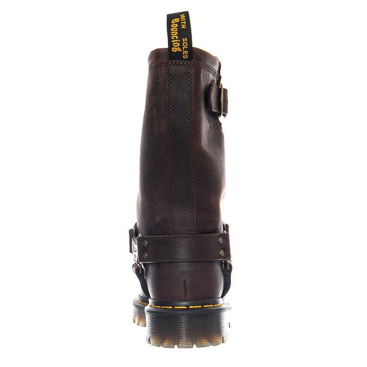Anistone Hi - Dark Brown / Burnished Waxy Pull Up WP - Stivali Donna Marroni 31901201 . DR.MARTENS 