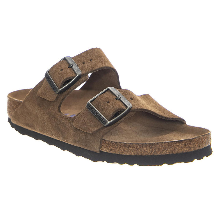 Arizona SFB Dark Tea, Suede Leather - Sandali Uomo Marroni 1030865 . BIRKENSTOCK 