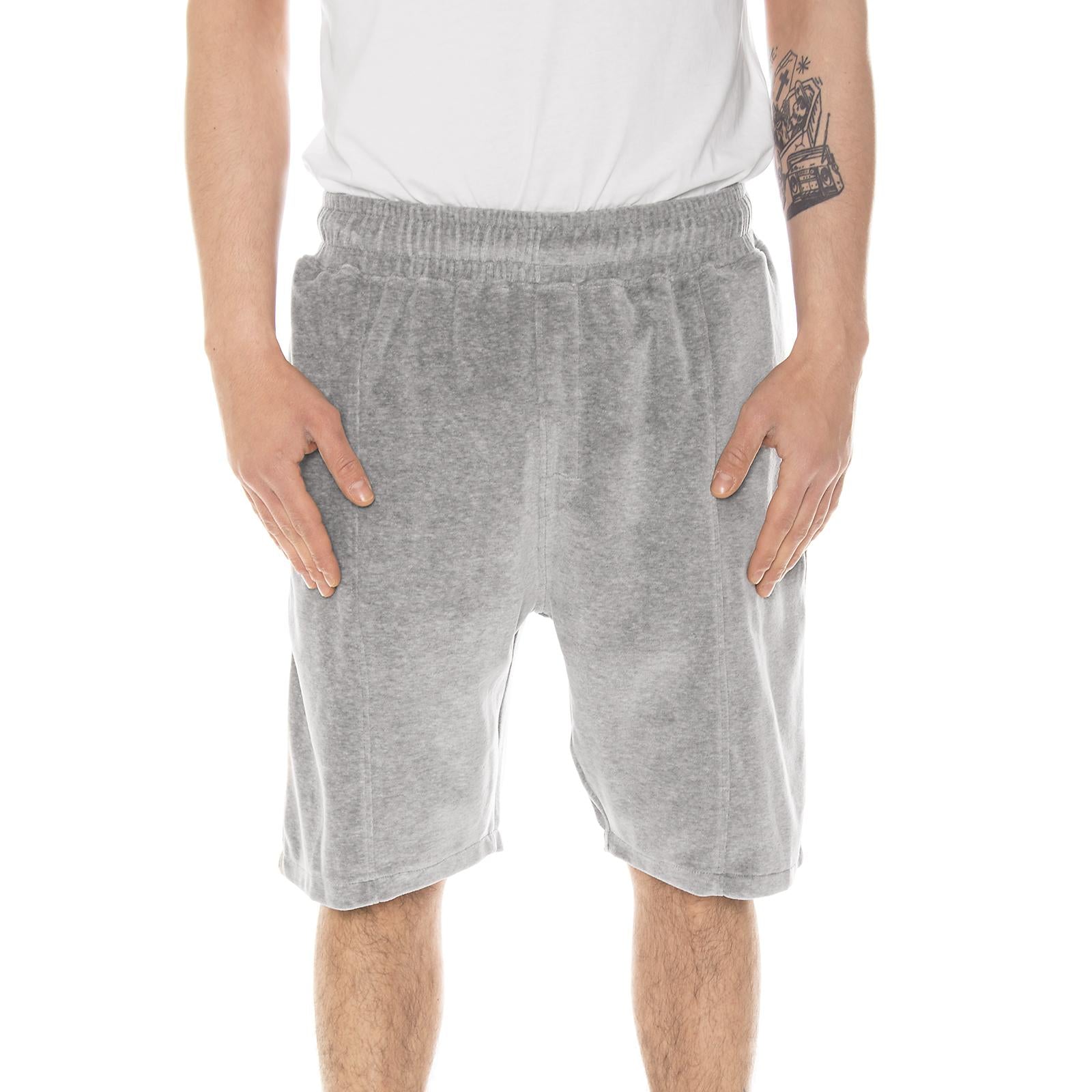 VELOUR SHORT GREY 112205-GREY  STUSSY 