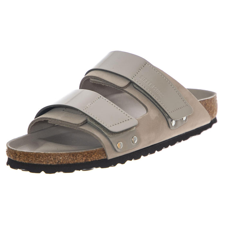 Uji stone coin, Nubuck Leather/High Shine Leather - Sandali Uomo / Donna Grigi 1029302  BIRKENSTOCK 