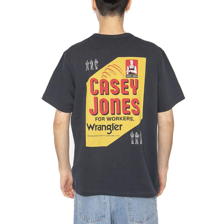 CJ Graphic Tee Dark Navy - Maglietta Girocollo Uomo Blu 112362801  WRANGLER 