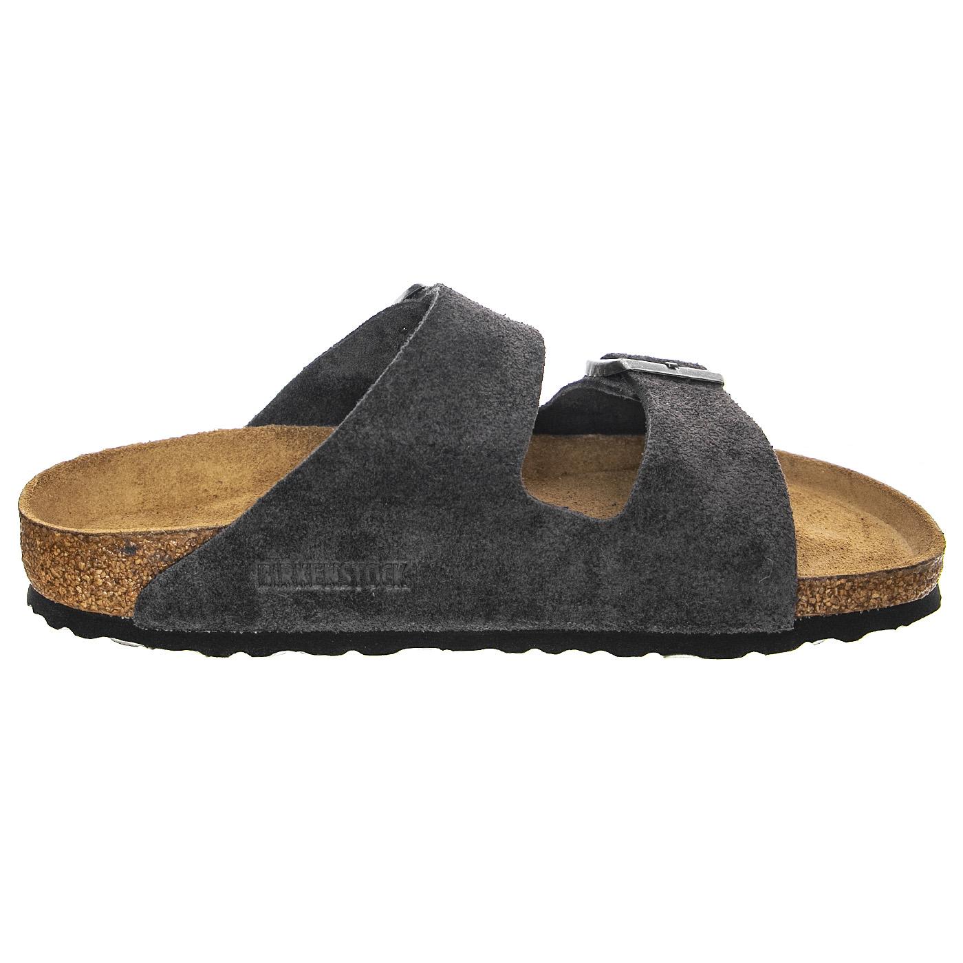 Arizona SFB Velvet Gray Suede Leather - Sandali Uomo / Donna Marroni 552323  BIRKENSTOCK 