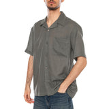 SHORT SLEEVES SHIRT CASTOR GREY - Camicia Maniche Corte Uomo Grigia  Uomo ONLY & SONS